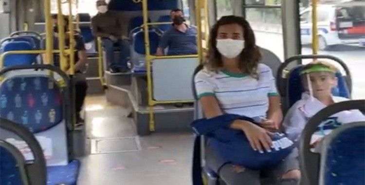 Kağıthane'de toplu taşıma araçlarında maske ve mesafe denetimi