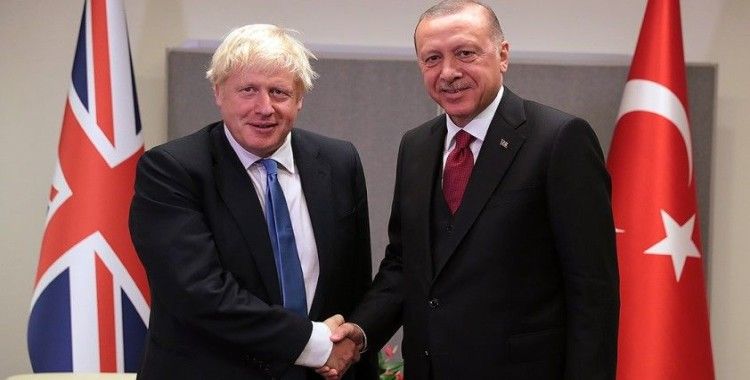 Cumhurbaşkanı Erdoğan ile İngiltere Başbakanı Johnson görüştü