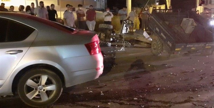 Hatay'da otomobil ile triportör çarpıştı: 1 yaralı