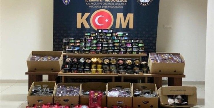 Nevşehir'de 134 kilogram nargile tütünü ele geçirildi