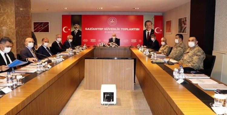 İçişleri Bakanı Soylu'nun katılımıyla Gaziantep'te düzenlenen güvenlik toplantısı tamamlandı