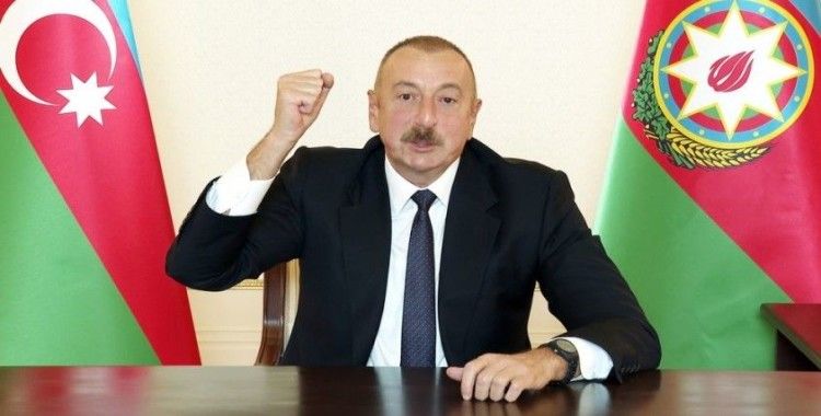 Azerbaycan Cumhurbaşkanı Aliyev: Azerbaycan-İran sınırının işgal altındaki kısımları tamamen kurtarıldı