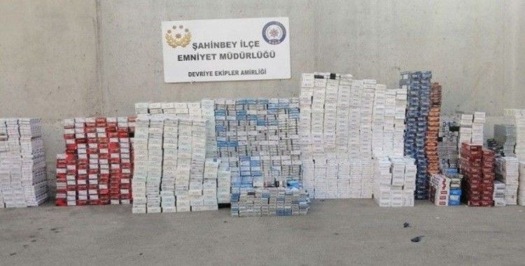 Gaziantep'te 12 bin 960 paket kaçak sigara ele geçirildi