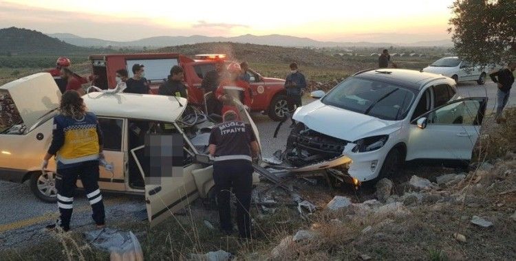 Milas'ta feci kaza: 1 ölü, 3 yaralı