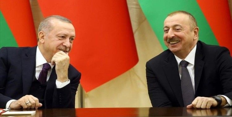 Cumhurbaşkanı Erdoğan Azerbaycan Cumhurbaşkanı Aliyev'i kutladı