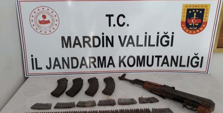 Mardin’de teröristlere ait mühimmat ele geçirildi