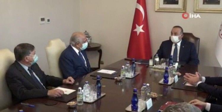 Bakan Çavuşoğlu, ABD Özel Temsilcisi Halilzad ile bir araya geldi
