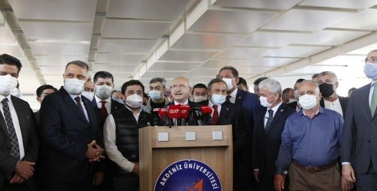 CHP Genel Başkanı Kılıçdaroğlu Akdeniz Üniversitesi'ne teşekkür etti