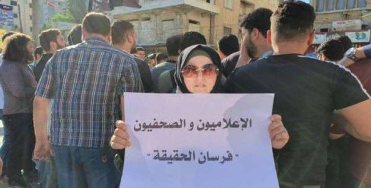 El Bab'ta siviller, mülteci konferansını protesto etti