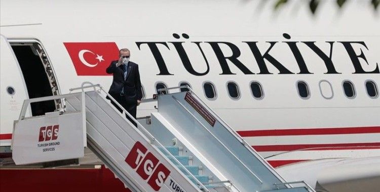 Cumhurbaşkanı Erdoğan Kuzey Kıbrıs Türk Cumhuriyeti'ne gitti