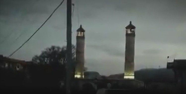 Şuşa'daki Yukarı Gövher Ağa Camisi'ne elektrik verildi