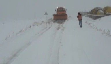 Soğanlı Dağları'nda karla mücadele