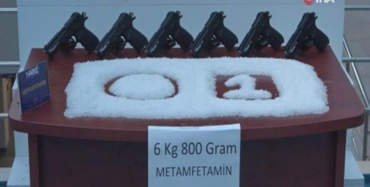 Sofra bezinden 6 kilo 800 gram metamfetamin çıktı