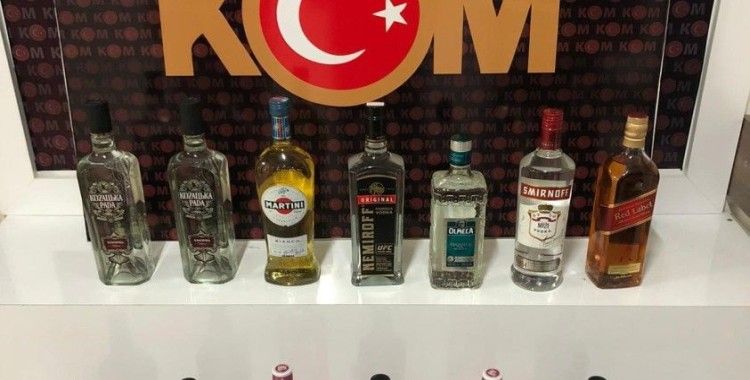 Didim'de kaçak içki operasyonu