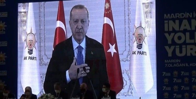 Cumhurbaşkanı Erdoğan, AK Parti Mardin 7. Olağan İl Kongresine bağlandı