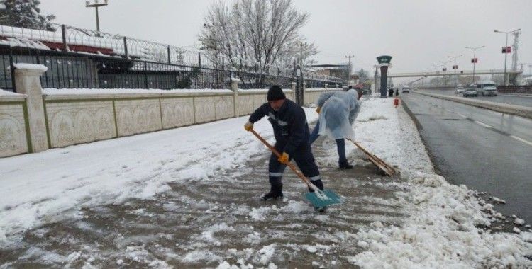 Yenişehir'de kar seferberliği