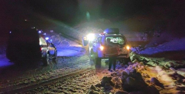 Siirt'te kar nedeniyle mahsur kalan hasta kadın UMKE ekiplerince kurtarıldı