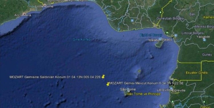 Nijerya açıklarında saldırıya uğrayan Türk gemisi, Gabon Port-Gentil Limanı'na hareket etti