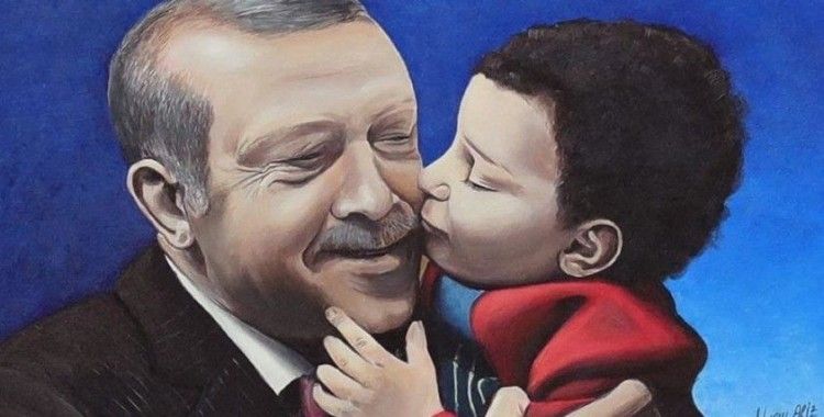 Cumhurbaşkanı Erdoğan, tablo için teşekkür etti