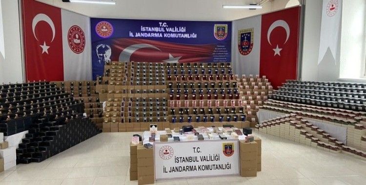 İstanbul İl Jandarma Komutanlığı’ndan dev sahte parfüm operasyonu