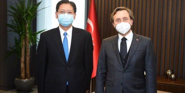 Cumhurbaşkanlığı İletişim Başkanı Altun, Çin Halk Cumhuriyeti Ankara Büyükelçisi Shaobin ile görüştü