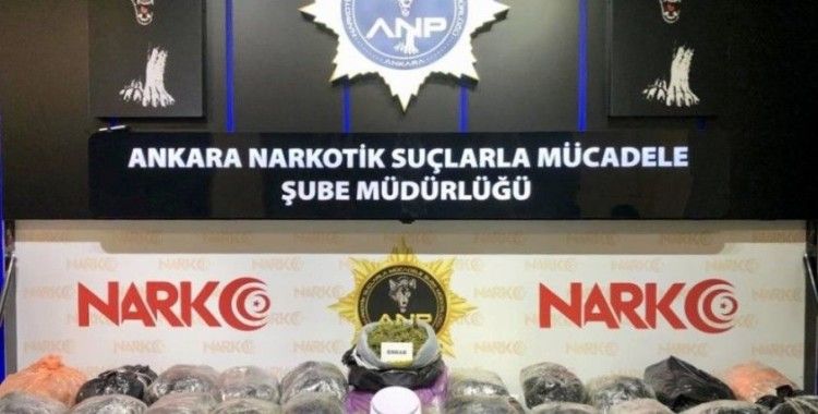 Ankara'da 22 kilo esrar ele geçirildi