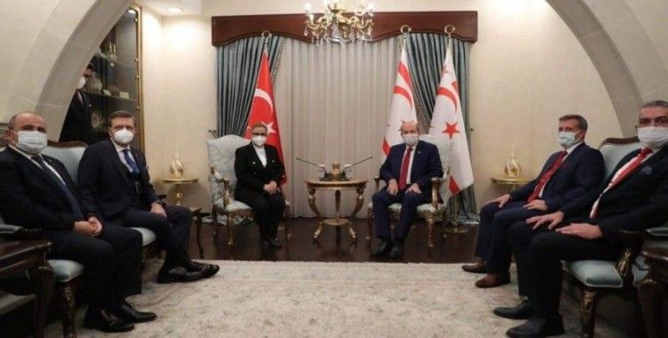 Cumhurbaşkanı Tatar, Ticaret Bakanı Pekcan'ı kabul etti