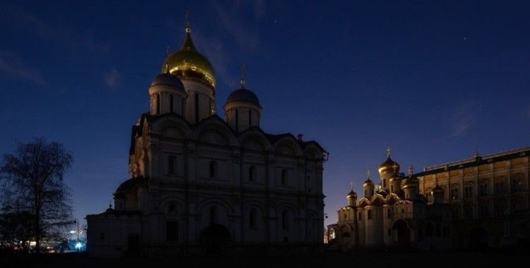 Kremlin'in ışıkları iklim değişikliği için 1 saatliğine kapatıldı