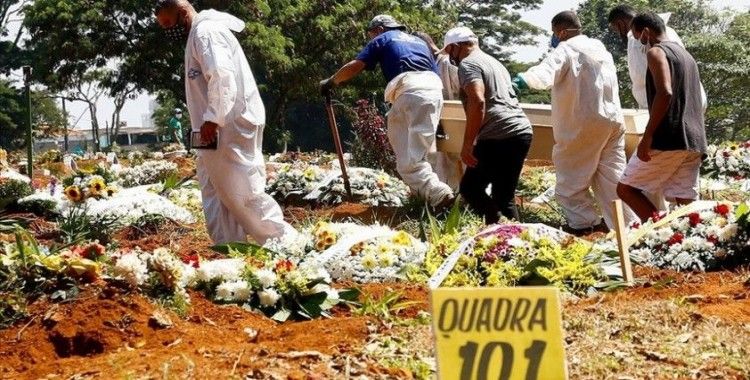 Brezilya'da son 24 saatte 3 bin 780 kişi Kovid-19 nedeniyle hayatını kaybetti