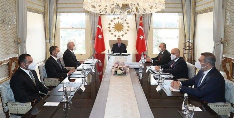 Cumhurbaşkanı Erdoğan, Azerbaycan Başbakan Yardımcısı Şahin Mustafayev'i kabul etti