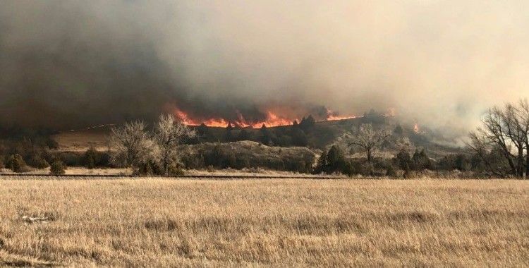 ABD’nin Kuzey Dakota eyaletinde orman yangını: Gökyüzü dumanla kaplandı