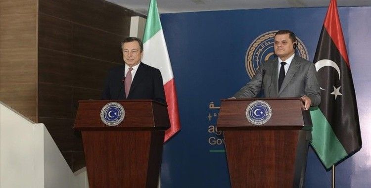 İtalya Başbakanı Draghi ilk yurt dışı ziyaretini Libya'ya yaptı