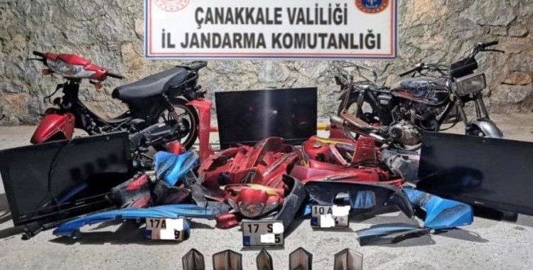 Çanakkale'de motosiklet hırsızlığı: 2 gözaltı