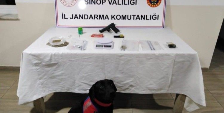 Sinop'ta uyuşturucu madde ele geçirilen 1 şahıs gözaltına alındı
