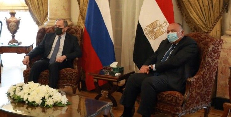Rusya Dışişleri Bakanı Lavrov, Mısır Cumhurbaşkanı Es-Sisi ile görüştü