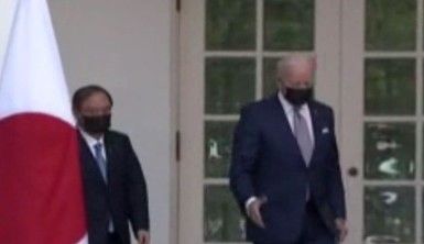 ABD Başkanı Joe Biden ve Japonya Başbakanı Suga Beyaz Saray'da bir araya geldi