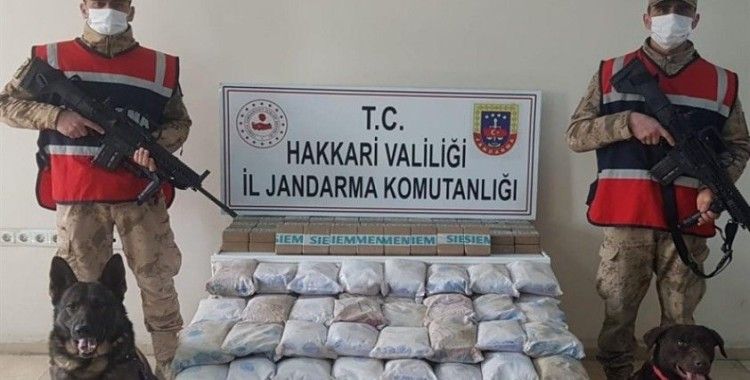 Yüksekova kırsalında 105 kilo uyuşturucu ele geçirildi