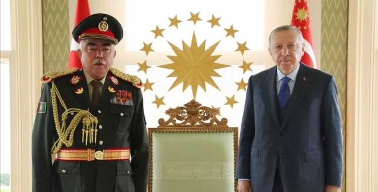 Erdoğan, Afganistan'ın eski Cumhurbaşkanı Yardımcısı Mareşal Raşid Dostum'u kabul etti