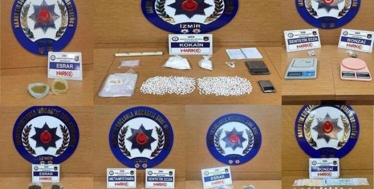 İzmir'deki uyuşturucu operasyonlarına 15 tutuklama