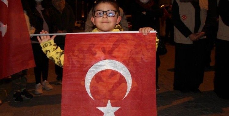 Nevşehir'de Filistin'e destek gösterisi