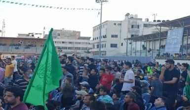 Hamas, Gazze Şeridi'nde hayatını kaybedenler adına toplu anma töreni düzenledi