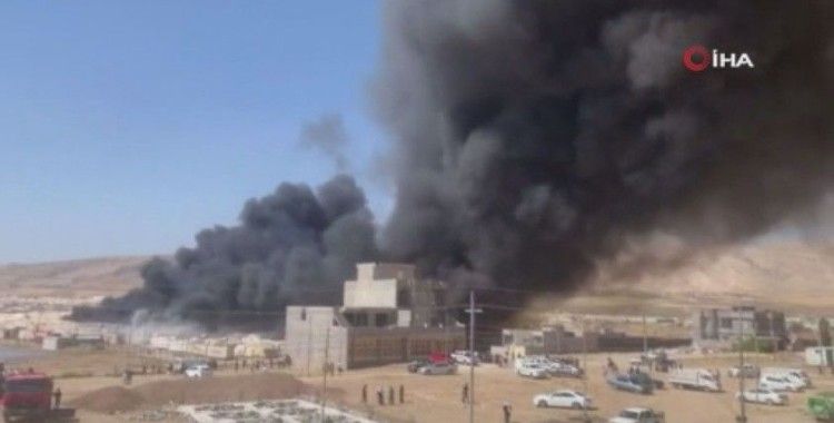 Irak’ta göçmen kampında büyük yangın