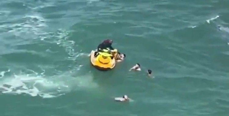 Şile’de boğulma tehlikesi geçiren 5 kişiyi itfaiye kurtardı