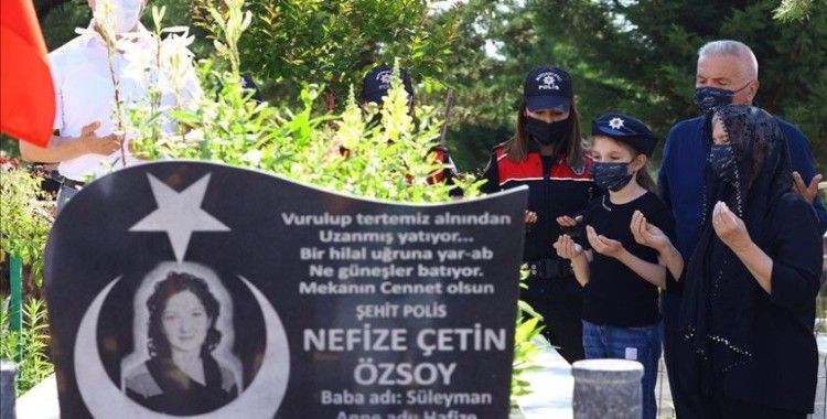 Şehit polis memuru Nefize Çetin Özsoy, şehadetinin 5. yılında kabri başında anıldı
