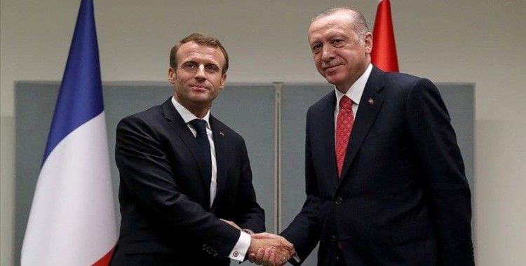 Cumhurbaşkanı Erdoğan'ın Fransa Cumhurbaşkanı Macron ile görüşmesi başladı