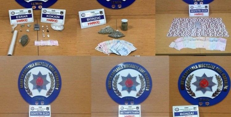 İzmir'de uyuşturucu operasyonları: 16 kişi tutuklandı