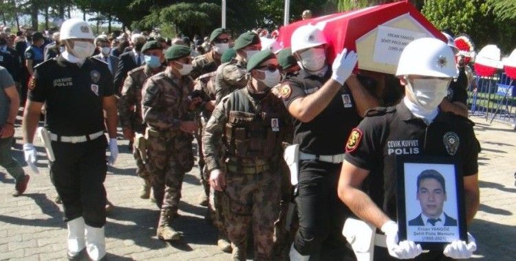 Şehit polis memuru için Muğla'da tören düzenlendi