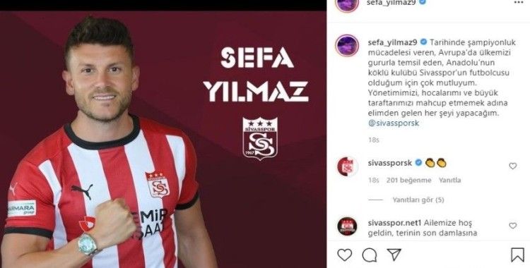 Sivasspor’un yeni transferi Sefa: “Mahcup etmeyeceğim”