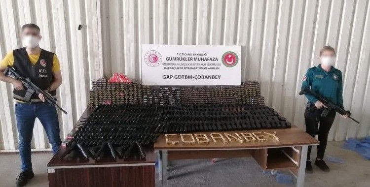 Gümrük Muhafaza ekiplerince, Çobanbey'de 270 adet kurusıkı tabanca ele geçirildi