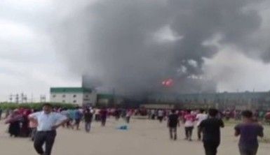 Bangladeş'te fabrika yangını